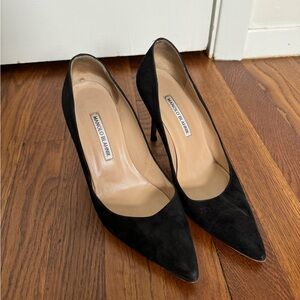 Manolo Blahnik Suede Pumps